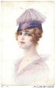 Poupées de Paris. (Femme au chapeau violet)