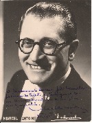 Photo dédicacée de Marcel Antoine en 1943 (photographe Van Hassel?) collection Léon Verreydt