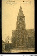 Oombergen. Oude Kerk afgebrand in 1919-ancienne Eglise incendiée en 1919