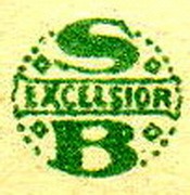 S EXCELSIOR B entouré d'un cercle pointillé S EXCELSIOR B entouré d'un cercle pointillé