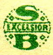 S EXCELSIOR B entouré d'un cercle pointillé