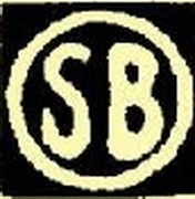 lettres S B entourées d'un cercle dans un carré lettres S B entourées d'un cercle dans un carré