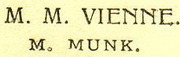 M.M.Vienne+M.Munk M.M.Vienne+M.Munk