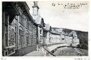 Borgoumont-la-Gleize Sanatorium provincial ...Vue générale et promenoir