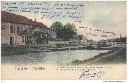Saaralben. Schleuse des Saarkohlenkanals mit Wirtschaft Deloche - Saaralbe. Ecluse du Canal avec maison Deloche