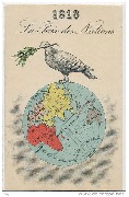 1918 La Paix des Nations(globe terrestre)