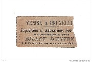 Ticket entrée Venise à Bruxelles 1895