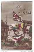 Vive les Alliés(bébés et drapeaux)