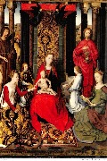 Bruges St. Janshospitaal Hans Memling (1433-1494) Het Mystiek Huwelijk van de H. Catharina