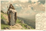 Gesegnete Ostern (Christ tenant un agneau)
