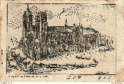 Bruxelles Sainte-Gudule en 1750