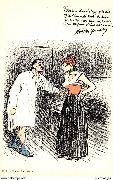 illustration pour la chanson "Connasse" du recueil de Bruant "A la Rue" illustration pour la chanson "Connasse" du recueil de Bruant "A la Rue"