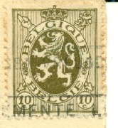 Timbre 10 centimes Olive Timbre 10 centimes Olive