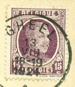 Roi Albert type Houyoux 15 centimes