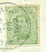 Roi Albert type I 5 centimes vert jaune Roi Albert type I 5 centimes vert jaune