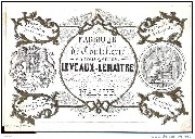 Namur. Fabrique de coutellerie. Leveaux-Lemaître. Rue de l'ange 631.  Lithographie Carbote Frères Porcelaine