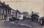 Ecaussines - Carrières. Rue des Rivaux en face de la Gare