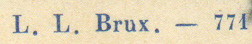 L. L. Brux.