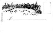 Carte Postale - Postkaart Dos non divisé illustré Bruges
