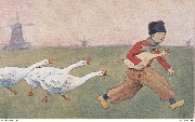 (Hollandais poursuivi par des oies) (Hollandais poursuivi par des oies)