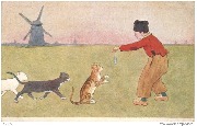 (Un Hollandais présente un poisson à 3 chats) (Un Hollandais présente un poisson à 3 chats)