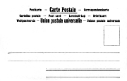 UPU Carte Postale Union Postale  7 langues  non divisé sans M avec timbre 4 lignes
