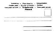 UPU Postkarte Weltpostverein  7 langues  non divisé sans M avec timbre 4 lignes