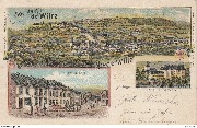 Souvenir de Wiltz(Luxembourg). Niederwiltz - Château - Avenue de la Gare Souvenir de Wiltz(Luxembourg). Niederwiltz - Château - Avenue de la Gare