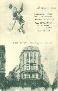 A travers Liège. Rue de la régence et de l'université. Imprimerie Lithographie Alb. Hulpiau Gand