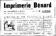 Pub bottin burxelles 1924 Benard Liège Imprimeur