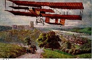 Henri Farmanns aeroplan [au dessus d'Heidelberg]