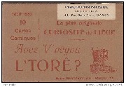 1830-1930 10 cartes comiques. Avez V' vèyou L'Torê ?  M Marcovici Editeur Bruxelles