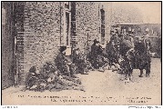 La Grande Guerre 1914-15  Troupes belges au repos, après la retraite d'Anvers