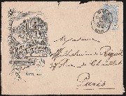 Hôtel Continental, rue Royale en face du Casino, Spa - 19 nove 1900 - destination Paris Hôtel Continental, rue Royale en face du Casino, Spa - 19 nove 1900 - destination Paris