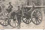 La Grande Guerre 1914  Gros canon belge d'Anvers, sauvé avant la retraite