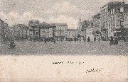 Kiosque - Charleroi, Place du Sud - DS. NB - 25-07-1905