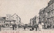 Kiosque - La Panne, Avenue de la Mer - DD. NB - 16-08-1908 - Salon de la Carte postale illustrée