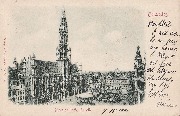 Kiosque - Bruxelles, Pl Hôtel de Ville -DS. NB - 7-9-1900 - Stengel & Co, Dresde - Ser. V. 4050