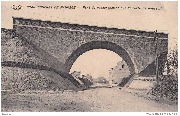 Charbonnage de Maurage. Pont du raccordement sur la route de Boissoit