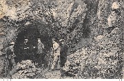 Grotte de Ramioul. L'entrée pendant les travaux