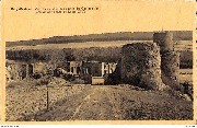 Burg-Reuland Vue d'ensemble des ruines du Château fort (détruit sur ordre de Louis XIV)
