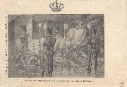 Spa. Sa Majesté Marie-Henriette exposée sur sa couche funèbre
