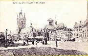 Ypres. La Grand'Place et les Halles 