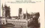 Campagne de 1914. Ruines d'Ypres. Halles d'Ypres et Cathédrale Saint-Martin