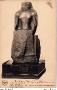 Bruxelles Musée du Cinquantenaire Statue du dieu Khonsou Beeld van den god K.door den hoge priester ... Collection Léopold II