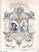 Lithographie F.deE.Gyselgnell Gand Bal d'artistes au Grand Salon des Beaux Arts 1844 