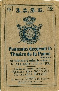 Panneaux décorant le théâtre de La Panne. Siw reproduction en couleur des tableaux de F. Allard L'Olivier