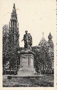 Antwerpen Standbeeld van Rubens en Kathedraal Statue Rubens et Cathédrale Antwerpen Standbeeld van Rubens en Kathedraal Statue Rubens et Cathédrale