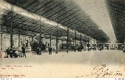 Gand. L'Intérieur de la Gare