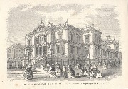 SPA - Extrait de Magasine - Le Nouvel établissement de Bains - dessin de M. Bertrand d'après une photographie de M. A. Fontaine (27x19)